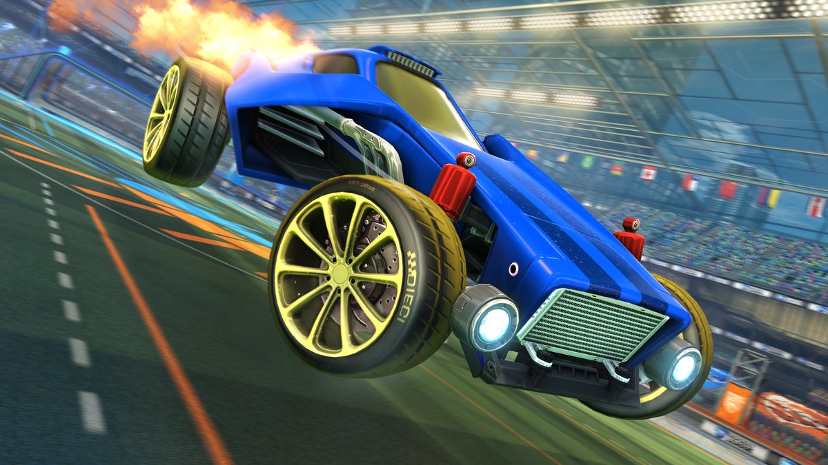 RocketLeague's tweet photo. Don't forget, you'll receive these items if you play Rocket League before free to play launches later this summer! https://t.co/3U3XCUmmqi