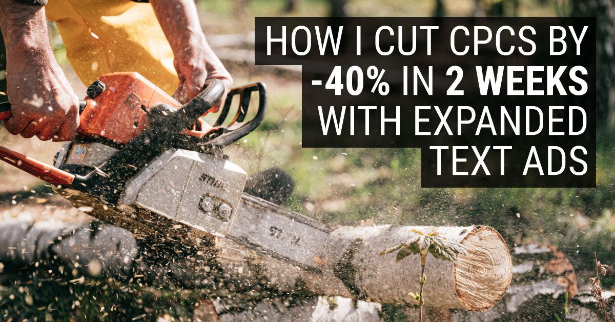 SEMFlem's tweet photo. "Our goal should be to create QUALITY inputs for the machine to work with." 

How I Cut CPCs By -40% In 2 Weeks With Expanded Text Ads - https://t.co/ilsCD3j8D6 https://t.co/nuvVONsW3P