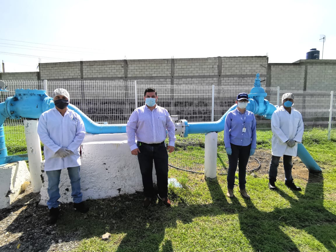 SOAPAMA's tweet photo. #COMUNICADO📣SOAPAMA triplica monitoreo de calidad del agua durante la contingencia COVID-19: Edgar Moranchel.
Desde el inicio de la pandemia se incrementó el monitoreo y cloración del agua con el fin de garantizar que esté libre de agentes contaminantes. 
https://t.co/E4eIIxDZpA https://t.co/dgBxMmpqhq