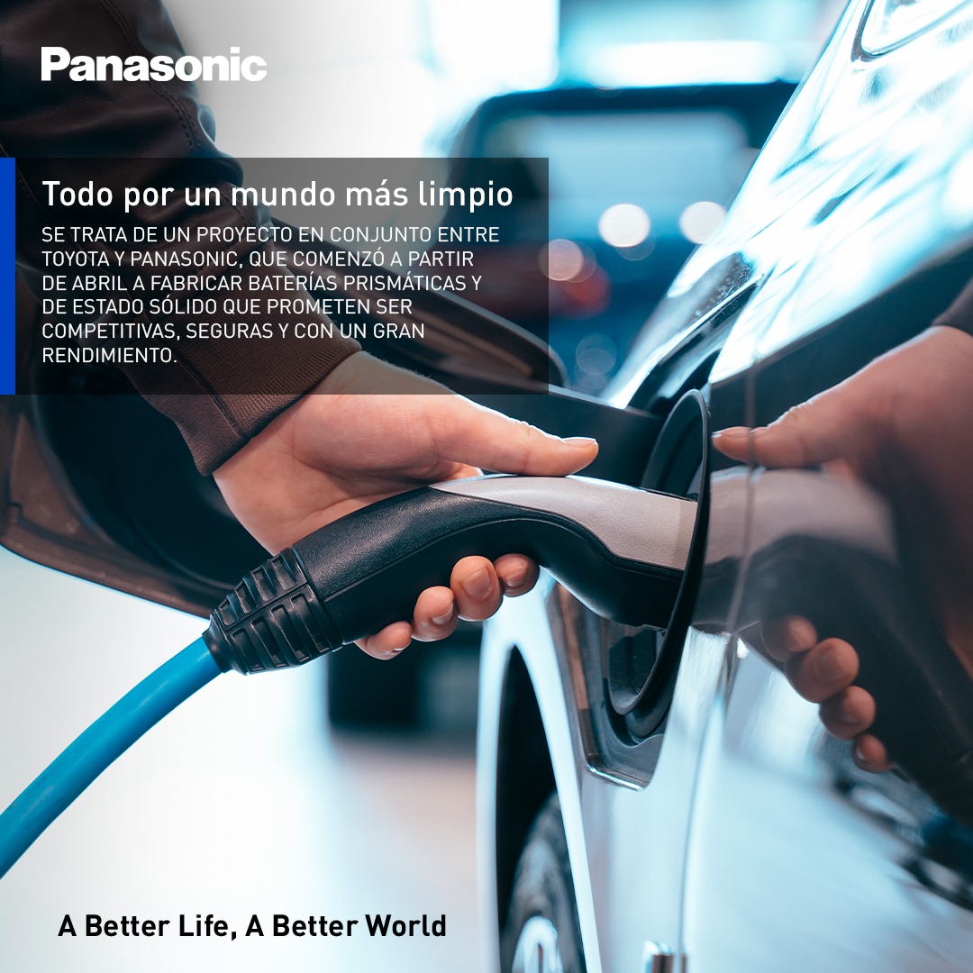 Panasonic_Chile's tweet photo. Ya está en marcha el proyecto anunciado hace un año para crear baterías prismáticas y en estado sólido para vehículos, a cargo de Toyota y #Panasonic https://t.co/Ln9u3XWlDr