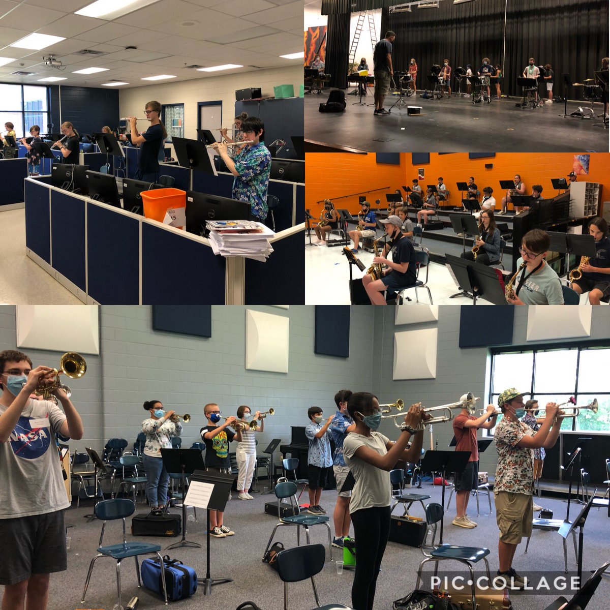 BlackmanBand's tweet photo. Great first day at Band Camp! 🔥 https://t.co/dOAXE6iFbc