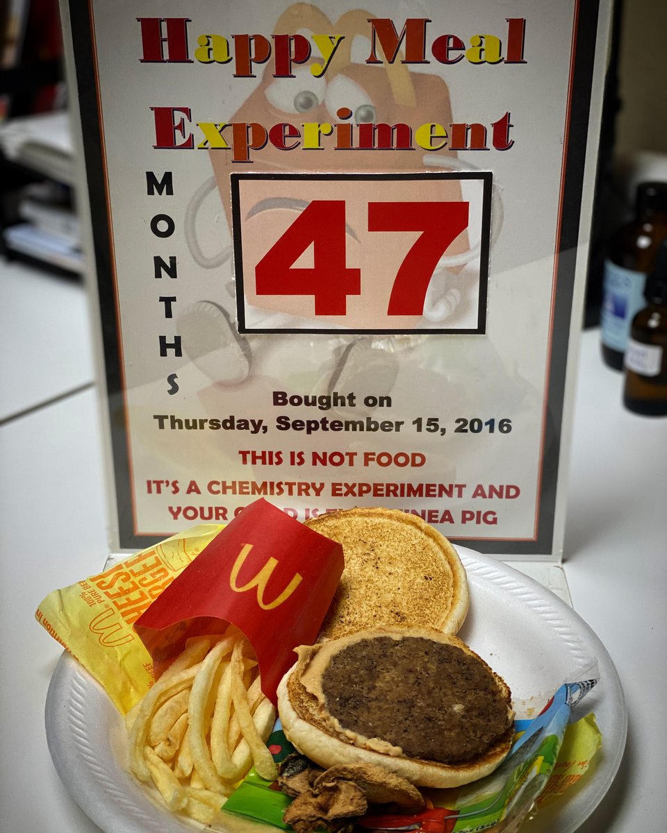 MSCWellnessPath's tweet image. 45 months and it looks almost exactly like the day we purchased it. Is this what you want your kids to fuel their bodies with? docbaird.com/mcdonalds-unha… #foodexperiment #fastfoodisnotfood #demandbetterfoodchoices #wellness #wellnesstips #healthyliving #motivationmonday #kidshealth
