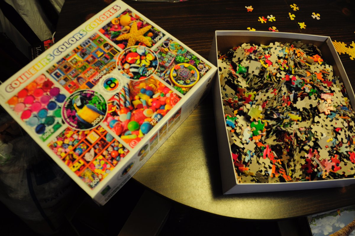 pepperedpro's tweet photo. "YOU'RE GONNA GET A PUZZLE ENEMA"

- Mom's response to me rallying her for her current jigsaw puzzles.

Yes. I do believe she is still upset that I mixed all the pieces to a multi-puzzle box for her Christmas gift.

BUT - she has made progress 😃😈 #QOTD https://t.co/VzA6pqgoL4