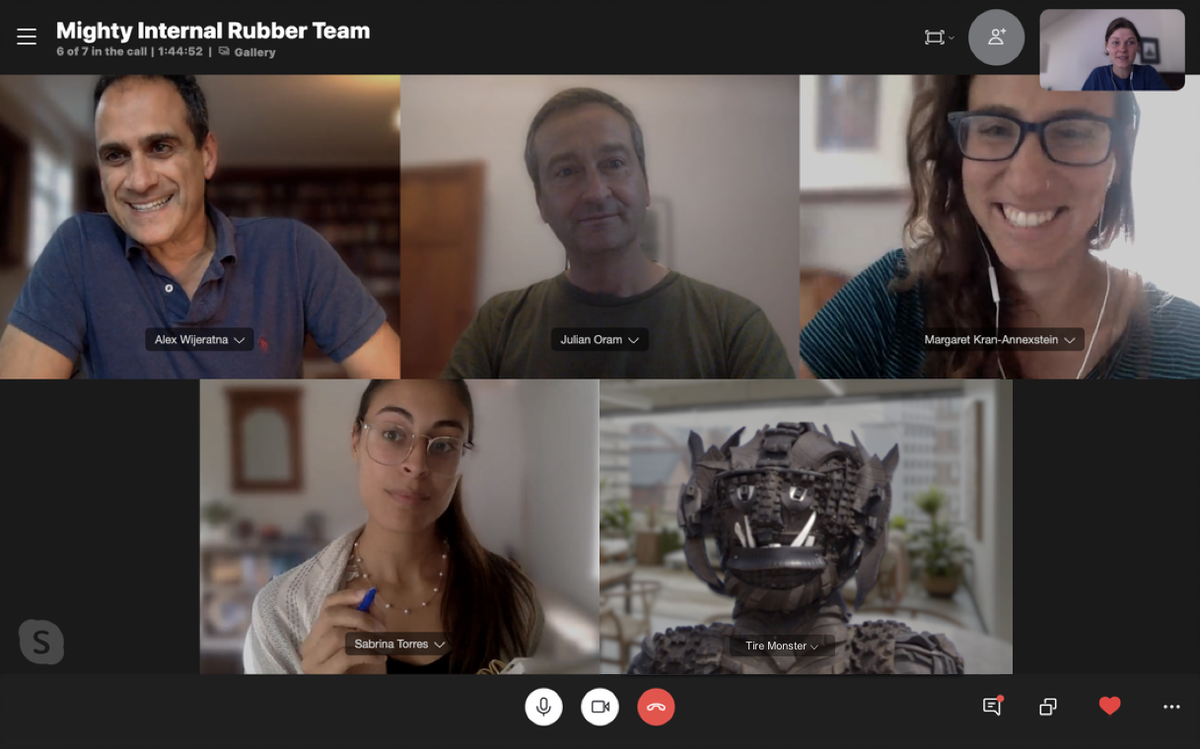 StandMighty's tweet photo. How are you pushing for sustainability during #COVID? The Mighty Earth rubber campaign team just got off a socially distanced video call with @thetiremonster to brainstorm campaign strategy #sustainablenaturalrubber #drivingdeforestation https://t.co/WGhQ0H2E97
