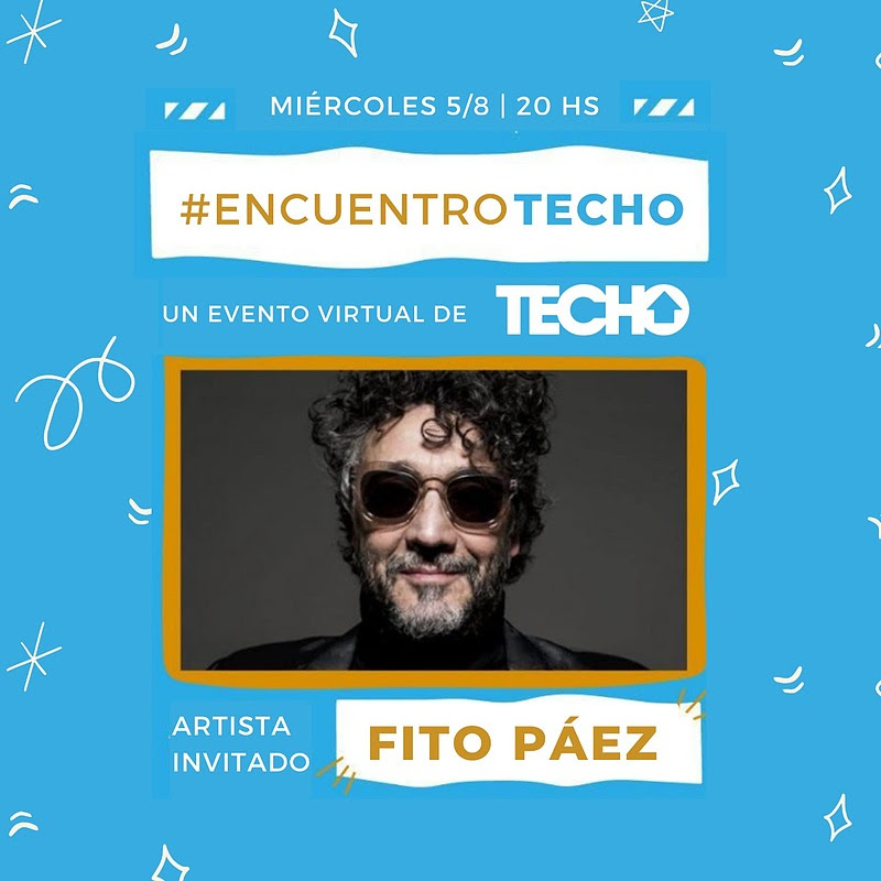TECHOarg's tweet photo. El 5/8 a las 20hs se viene nuestro evento digital y estamos felices de anunciar que nos acompañará @FitoPaezMusica 🎤!!

👉Comprá tu entrada 🎫 y colaborá con los comedores de los barrios populares acá https://t.co/gN55ZFiAnl

A pesar de la distancia, estamos más juntxs que nunca https://t.co/i5yJc7GXBv