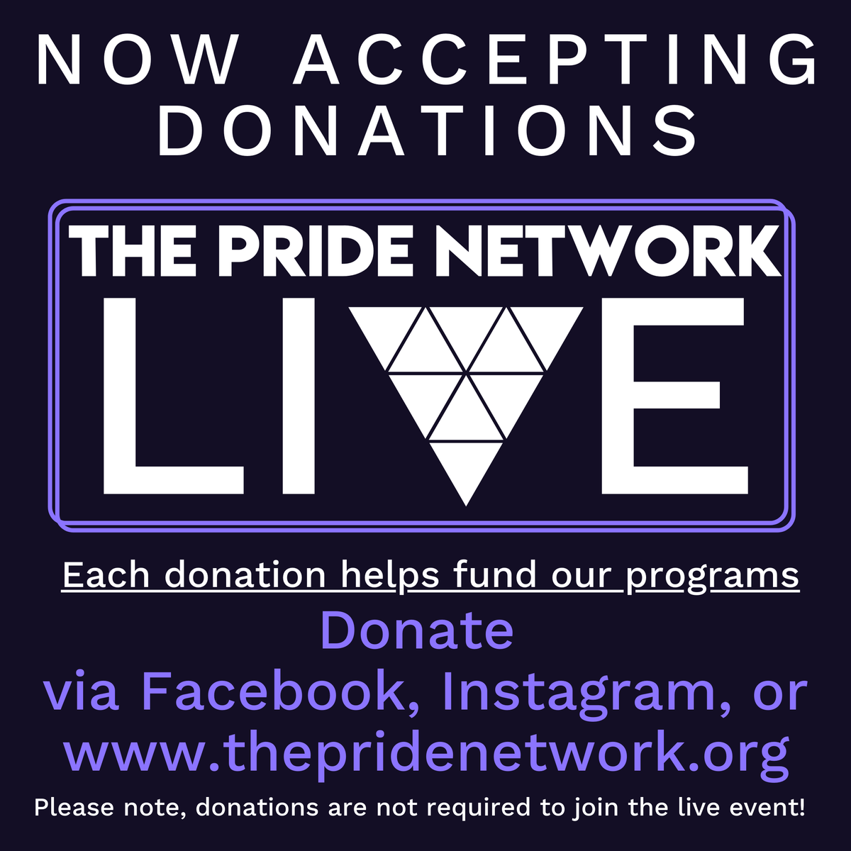 ThePrideNetwork's tweet photo. We are now accepting donations for our livestreamed event on August 27th at 8PM EST- The Pride Network LIVE!

Donate on Instagram, Facebook, and our website! https://t.co/SFQKHYOpiH