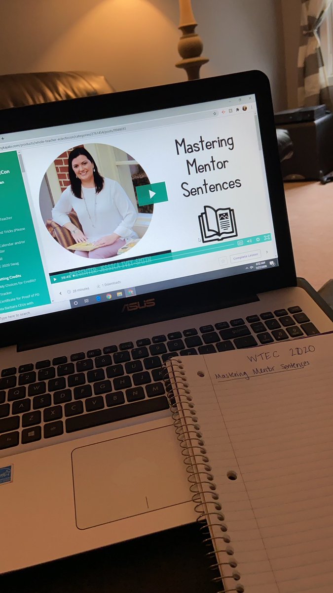 MrsHartman2018's tweet photo. Diving into #WTEC2020 starting with Mentor Sentences with Jessica Ivey-Smith! https://t.co/W4Mq2ZR49C