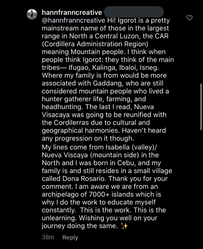 Lmao so I felt my interaction with hannfranncreative was waaaaay too lenient (probably bc I was genuinely open to what she had to say) and I ended up being too nice so I deleted it, and this is what I discovered or an exposé, if you will 