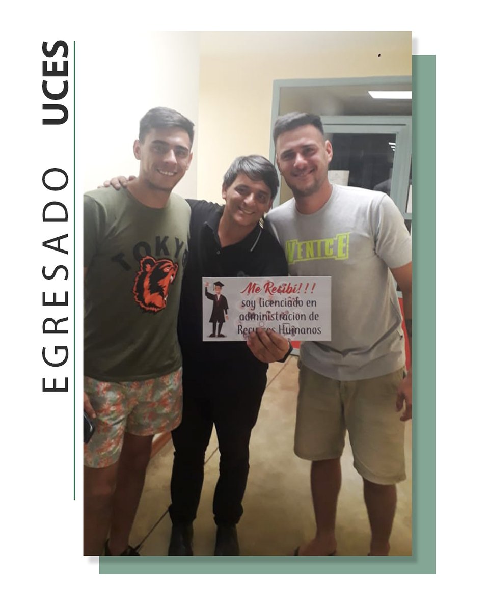 UCESVirtual's tweet photo. 👨🎓 El nuevo Lic. S Sotelo, nos comparte su #TestimonioUCES:
🗨️
“Estoy más que feliz de que yo pude estudiar junto a mi hija y hoy, somos Licenciados.
El acompañamiento de los profes es excelente.
Siempre voy a recomendar #UCESVirtual y me siento muy feliz de ser un profesional” https://t.co/63bFkRw9BZ