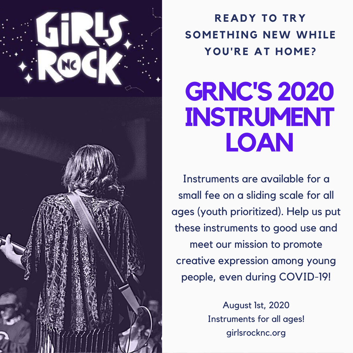Rent an instrument from Girls Rock NC! - mailchi.mp/girlsrocknc/bo…