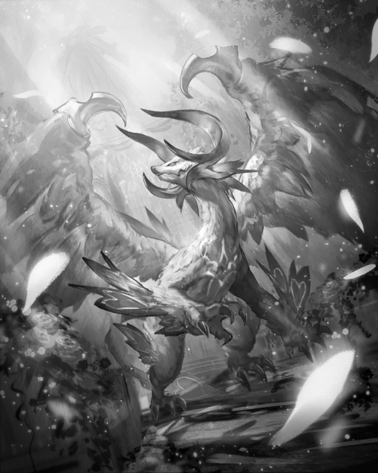 #絵をモノクロにするとかっこいい 
