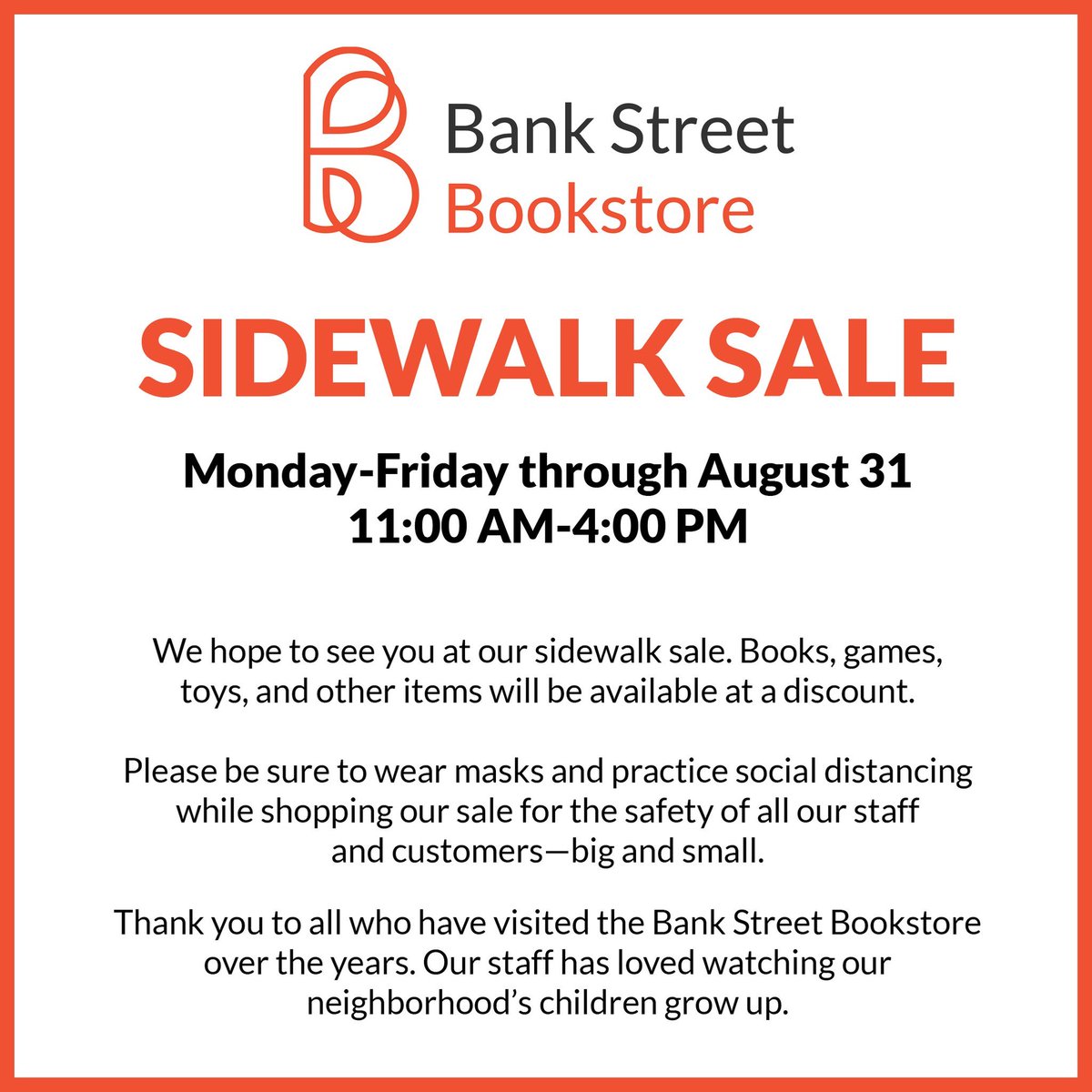 Bank Street Bookstore tweet media