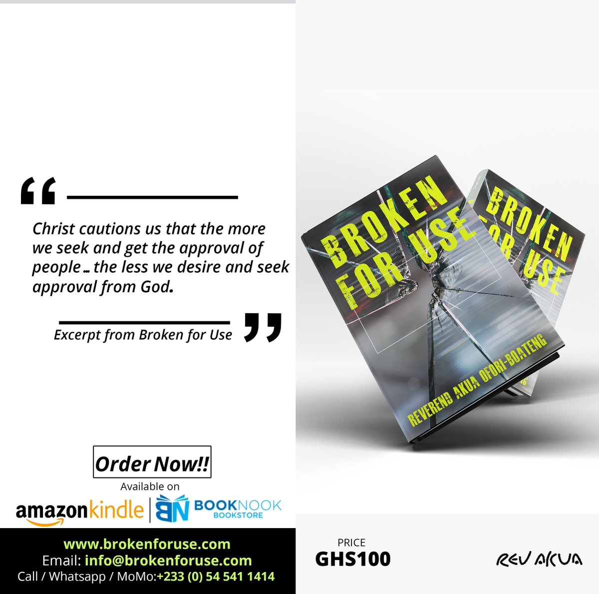 rev_akua's tweet photo. Visit https://t.co/Zw68Mhi1q0 and https://t.co/kyYAbOGu2S and grab a copy
Purchase on Amazon:https://t.co/cHMED8EtGd
You can also get a copy at Book nook Bookstore
#BrokenForUse
#RevAkua #MuchAnticipated #somethingnew #somethingbigishere #anewDawnIsHere #imancipateamind https://t.co/fbOHnDN8h0