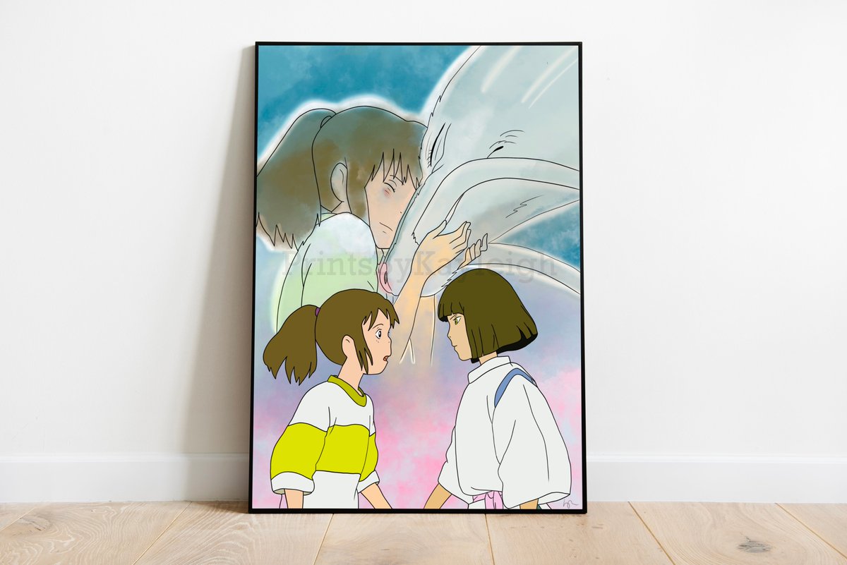 printsbykay's tweet photo. Love these two: Chihiro and Haku💛 Available as a poster or printable✨
https://t.co/IL550WqIFL

#etsy #etsyshop #digitalart #studioghibli #spiritedaway #printables #posters #chihiro #ghibli #haku #totoro #dragons #ghibliredrawchallenge #noface #spirits https://t.co/fOnTZWeBII