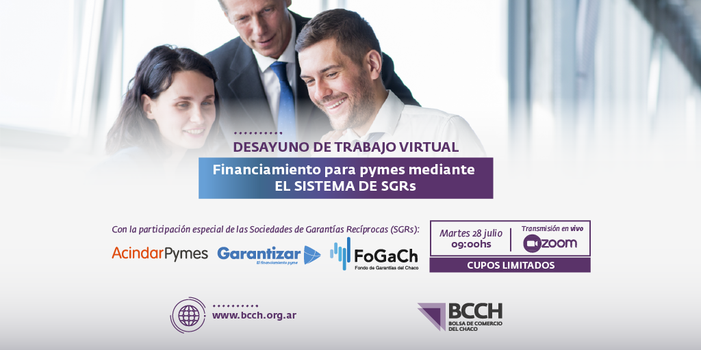 BCCH_OK's tweet photo. Organizamos un desayuno para las PyMEs que están buscando financiamiento.
Estarán los referentes de #GARANTIZAR, #ACINDAR PYMES y #FOGACH
Cuando? Martes 28/07/20 09:00 AM
INSCRIBITE👉 https://t.co/YbBHt9p1al https://t.co/v2z9b22ECo