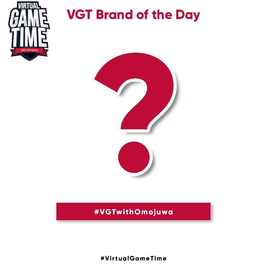 Omojuwa's tweet image. Can you guess our brand of the day? 😎 #VGTwithOmojuwa #VirtualGameTime