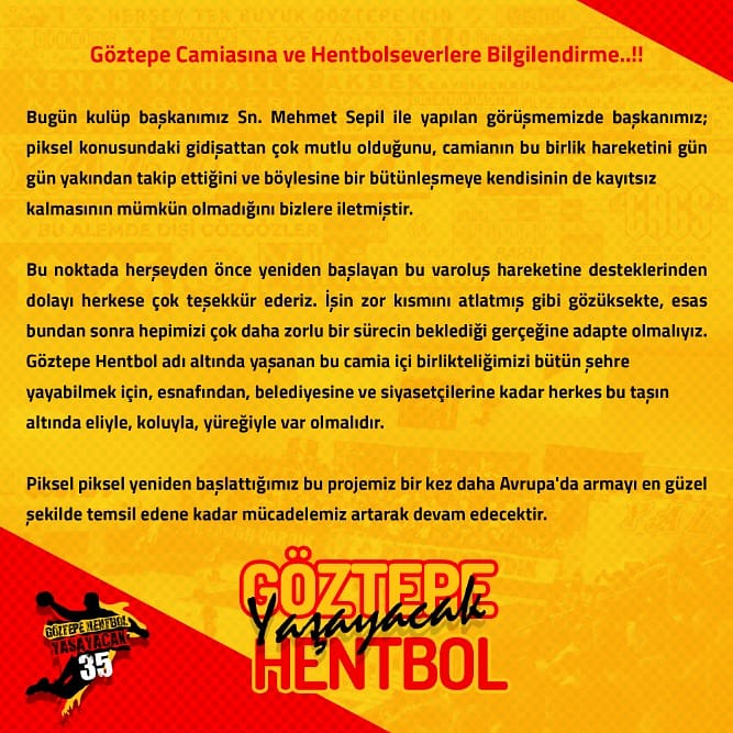 GoztepeUniForce's tweet photo. #TaraftarınTakımı
#GöztepeHentbolOnurumuzdur https://t.co/uuHmkYcKWb