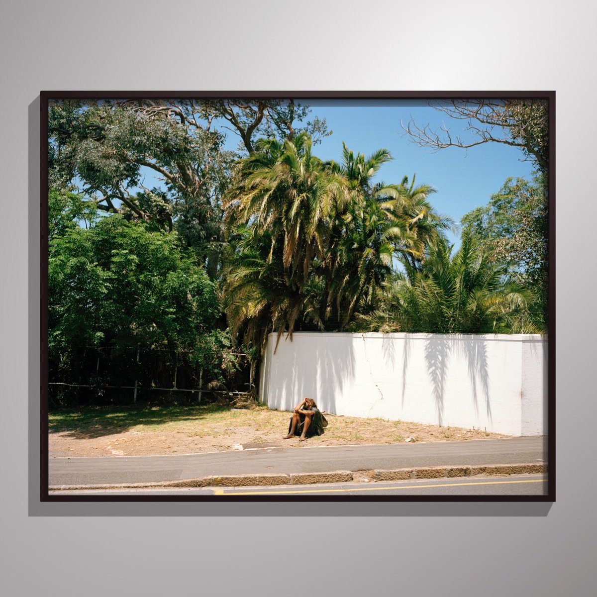 From The Sun room. ‘The Sun Man, as some refer to him, stares at the sun every day. He makes a little hole between his fingers to protect his eyes, but they still become red and swollen on some days. We realised that he changes position and posture...’