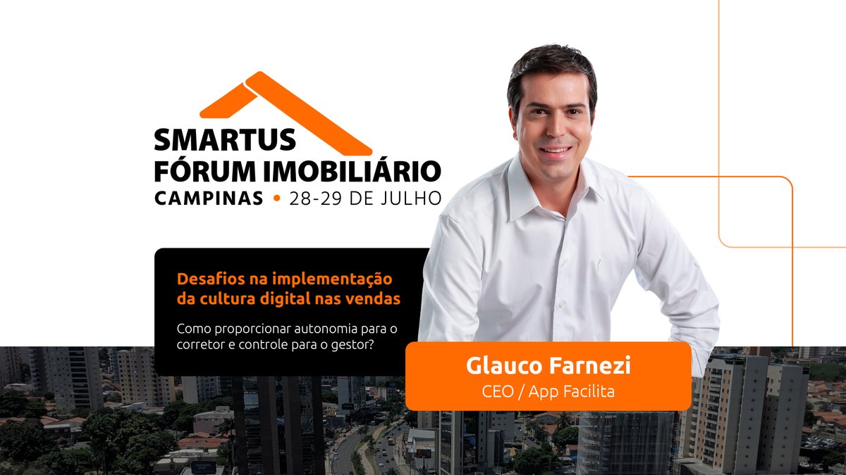 smartusbr's tweet photo. Já imaginou vender um imóvel de forma 100% online? Entenda o que fazer para ter sucesso na digitalização comercial de sua incorporadora, loteadora ou imobiliária com o CEO do Facilita, Glauco Farnezi. Inscreva-se e participe gratuitamente: https://t.co/sGmW10FCxJ #smartus #sp https://t.co/FWAGAYJy5d