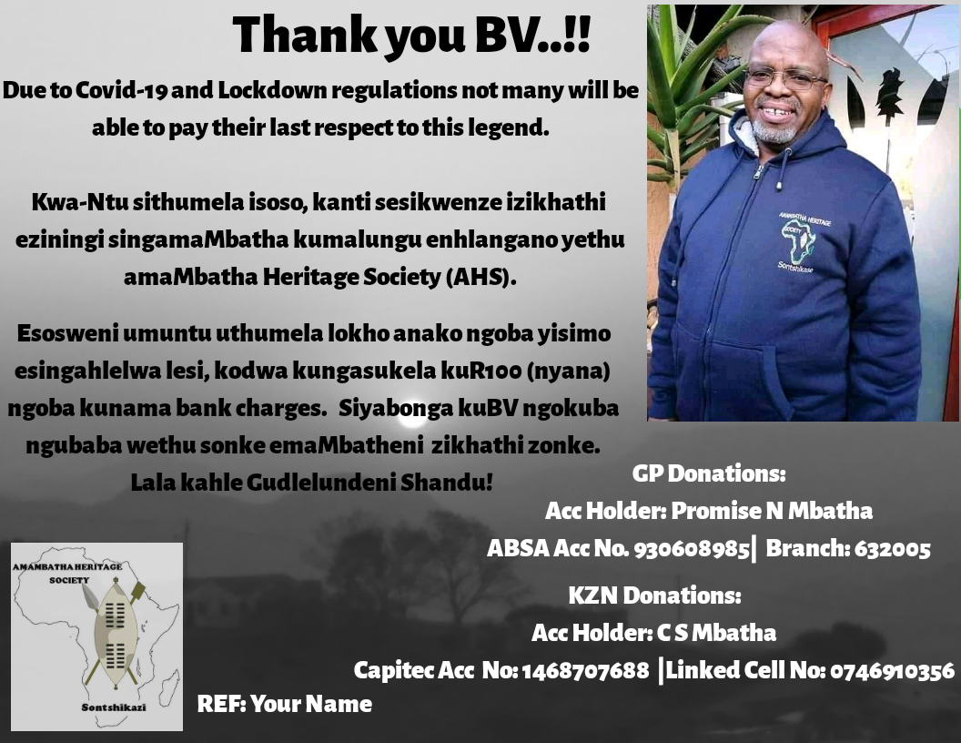 AHS_Family's tweet photo. Isitsha esihle asidleli ngampela. Okubuhlungu kakhulu angeke sikwazi ukuyifihla ithambo lethu. Lala kahle Shandu kaNdaba. You unified the clan from all corners ❤️💔 @ShanduVusi #RIP https://t.co/DF2zZmZbJ8