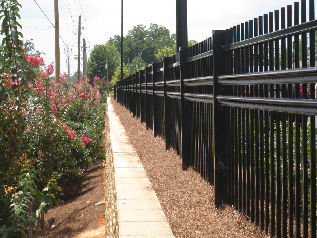TuscoInc's tweet photo. Created using high-tensile strength steel cables stretched between posts and buried below grade into concrete dead-man anchors, cable fencing provides a formidable vehicular access prevention system.

#tuscoinc #cablefencing #perimetersecurity https://t.co/u2HPGnAaly