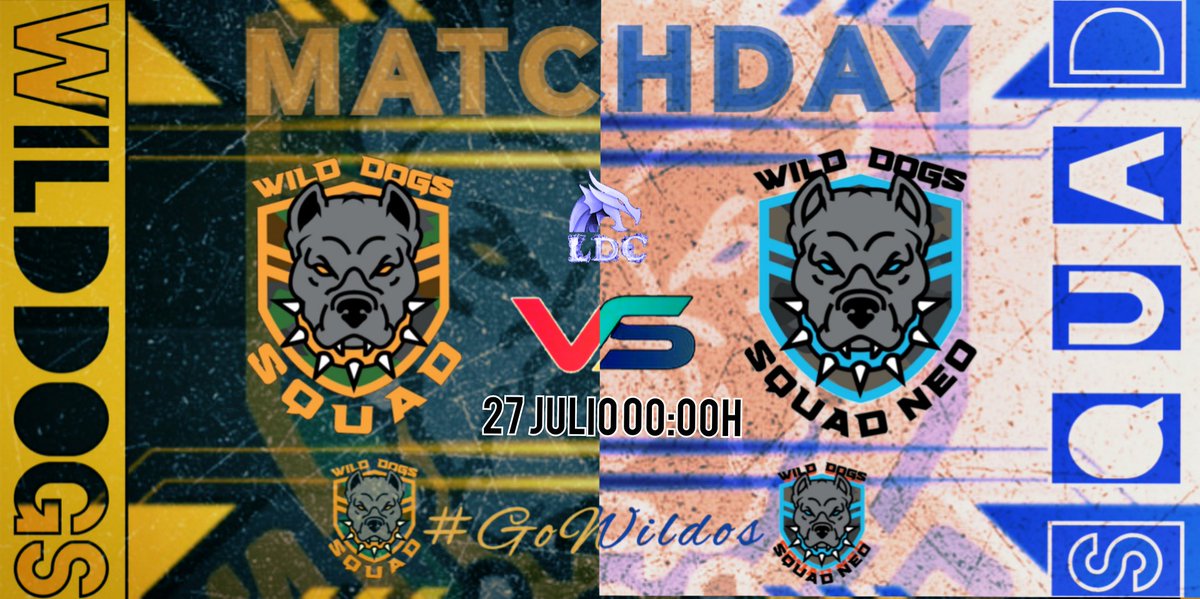 wilddoggsquad's tweet photo. Esta noche🌜 más que un partido, hay una guerra ⚔️ llegó el dia, nuestras dos SQUADS lucharán entre ellas!!🔥🔥
⏲️00:00h
🗓️JORNADA 12
🏆MINOR LEAGUE
🏅@LigaDeClanesMW
🎥https://t.co/kBnpDkXuoj
🎥https://t.co/FDTceRUUvV
Sólo uno puede ganar!!
Suerte a los dos!🎮🆚🎮🔥
#GoWildos https://t.co/c2agNypBtM