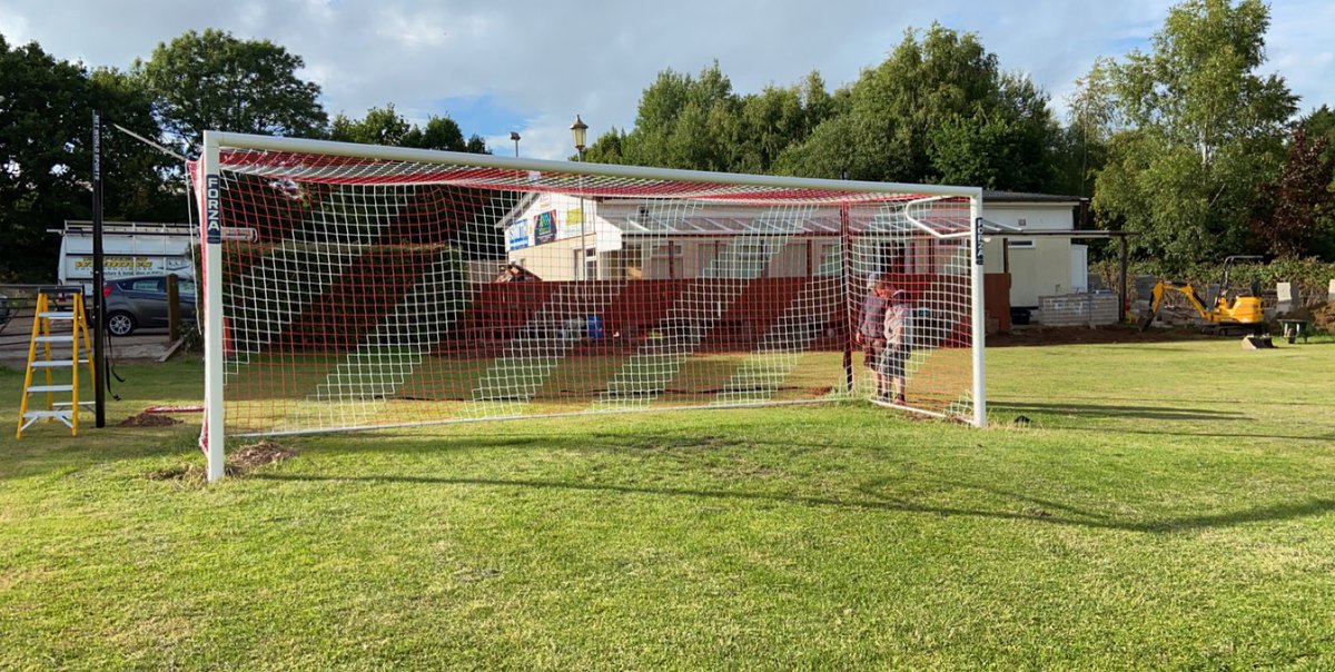 MilkwallAFC's tweet photo. Some more club improvements! New goals and new outside seating area. This couldn’t of been done without our fantastic committee! https://t.co/SjNknaP4h4