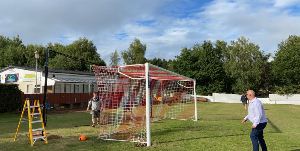 MilkwallAFC's tweet photo. Some more club improvements! New goals and new outside seating area. This couldn’t of been done without our fantastic committee! https://t.co/SjNknaP4h4