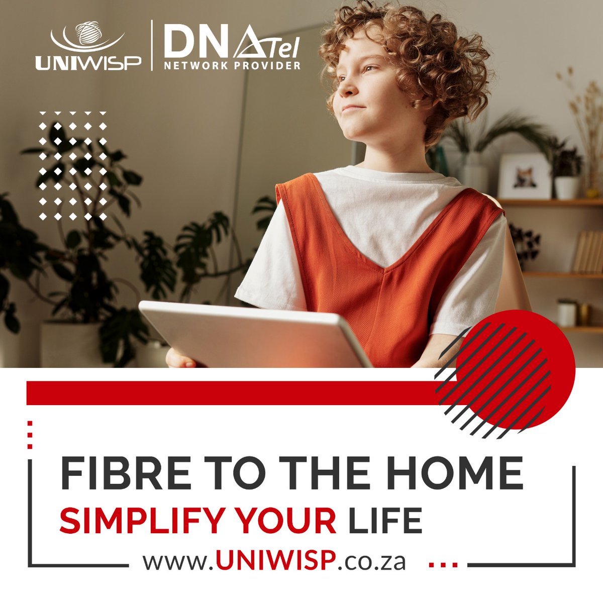 DNATel_ZA's tweet photo. UNIWISP brings you SUPER FAST FIBRE! Simplify your life with fibre to your home #Fibre Internet #Connectivity #UNIWISP https://t.co/k0ffF0QxHN