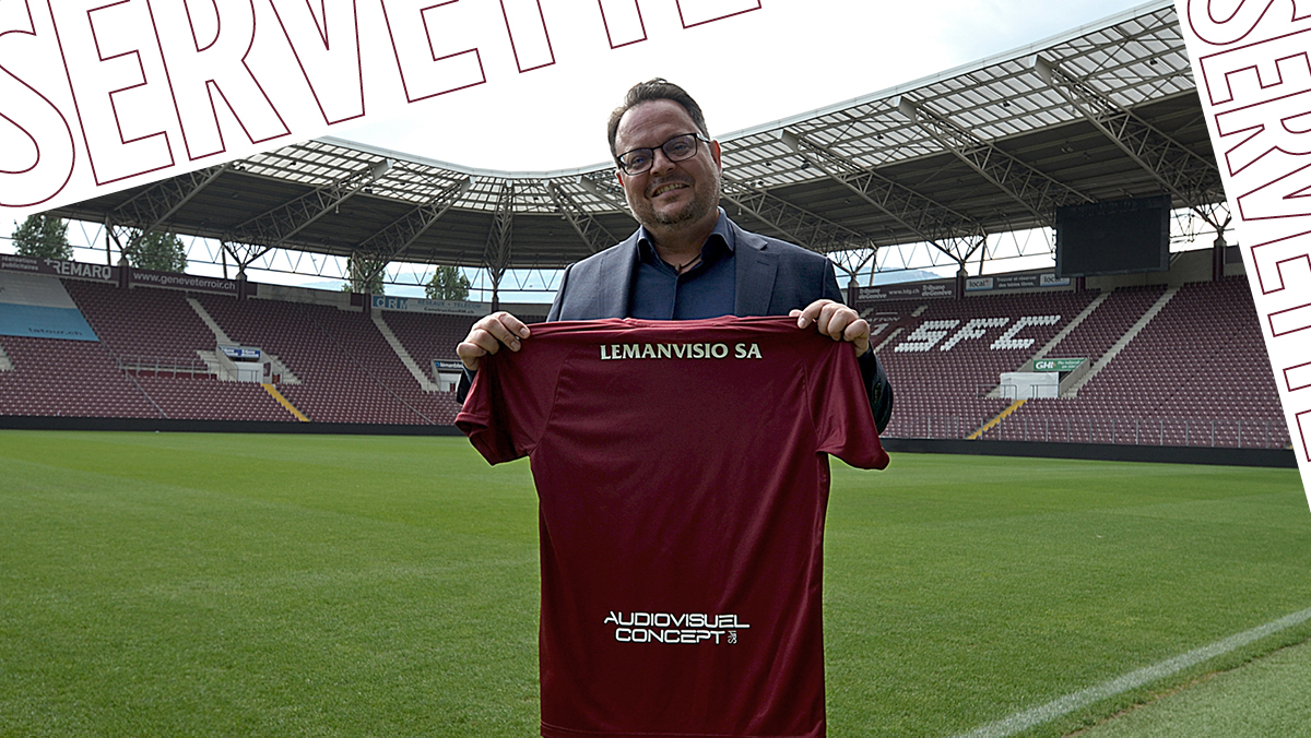 LEMANVISIO SA neue Partnerin des <a href="/ServetteFCCF/">Servette FCCF</a> !

🤝Die Firma aus der Genfersee-Region ist Leaderin des Westschweizer audiovisuellen Marktes und wird zur Trikotpartnerin des Vereins. Ihr Logo wird auf der Trikotrückseite der Servettiennes stehen.

➡️bit.ly/3026yEr