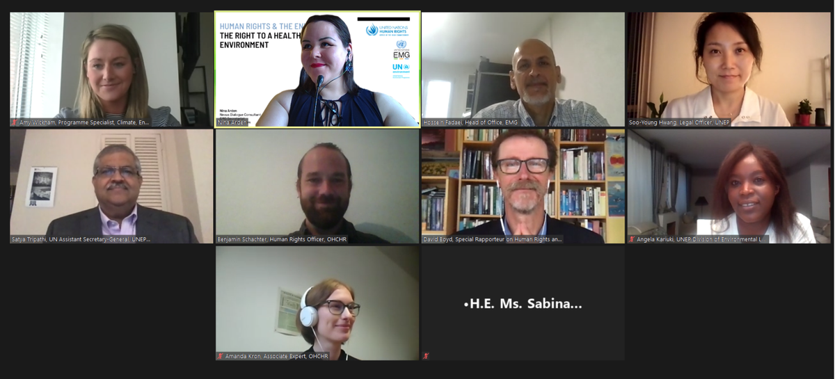 CERI_Coalition's tweet photo. Interested to find out more about the call for UN global recognition of the #Right2HealthyEnvironment?
Watch the dialogue with Ambassador @SabinaRStadler of
@SLOtoUNGeneva, @UNICEF, @UNEP & @SREnvironment
👉 https://t.co/VaWeR9D1zB https://t.co/ZAjn5McYbq