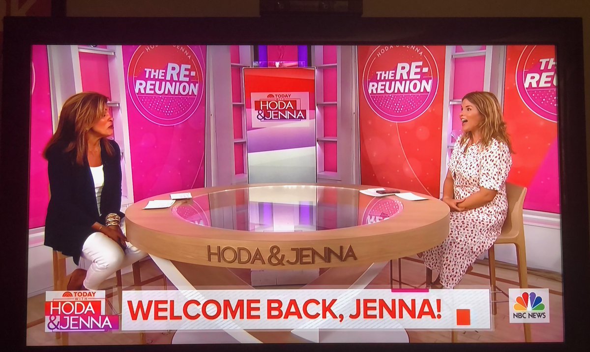 NBCNewsPR's tweet photo. Welcome back @JennaBushHager! https://t.co/6cr1MbQufK
