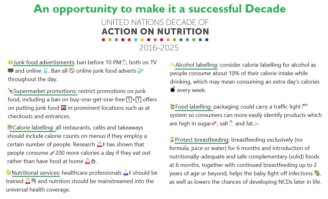 Erand_Llanaj's tweet photo. #COVID19 severity and mortality odds rise in the presence of certain diet-related NCDs &amp; #malnutrition in all its forms. Here is a list of some actions every country can take to address the 'slow-motion pandemics', on top of the current one.

#nutrition #nutritiondecade #healthy https://t.co/sGMxfbPDxE