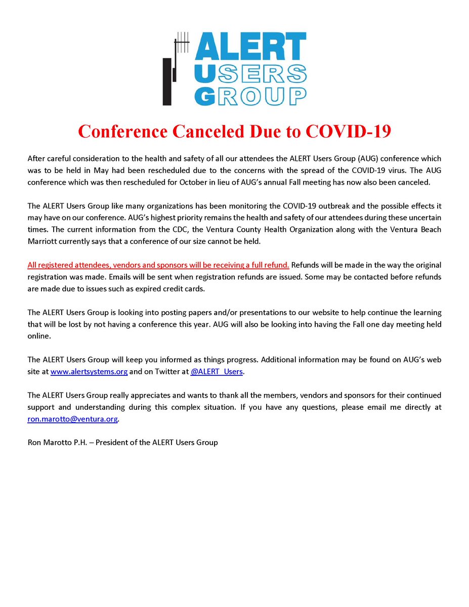 ALERT Users Group tweet media