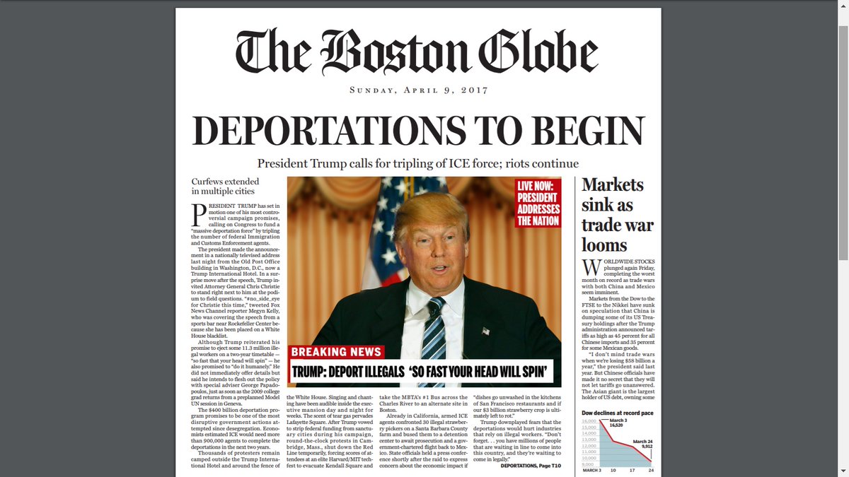He's also the publisher of the Boston Globe.Remember this 2 page insert in 2016?The veneer of "news"Its almost like science is downstream of politics.And fawning over Xi.world we live in.Did you ever see that movie Dark City?