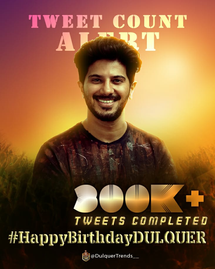 DulquerTrends_'s tweet photo. 300k tweets smashed🔥
#HappyBirthdayDULQUER https://t.co/OIWsHkVRDN