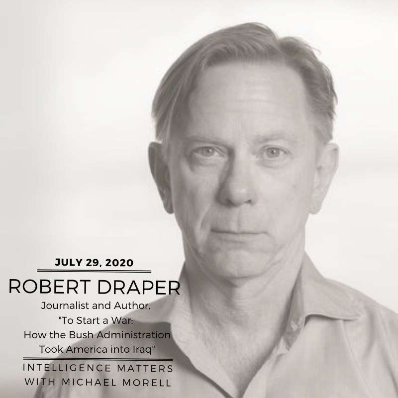 NEW THIS WEEK: @MichaelJMorell interviews journalist and author @DraperRobert about his new book, 'To Start a War,' which chronicles the key players and decisions that led to the U.S. invasion of Iraq more than 15 years ago. Tune in Wednesday: podcasts.apple.com/us/podcast/int…