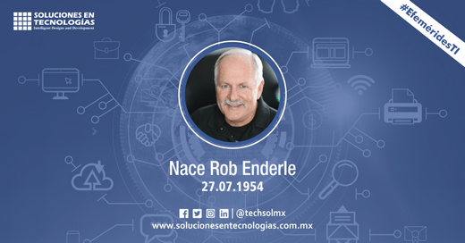 techsolmx's tweet photo. Un día como hoy (27/07/1954): Nacía en California, Estados Unidos, Robert Enderle, un analista de tecnología que ha trabajado para empresas como EMS Development Company, ROLM Systems e IBM. https://t.co/X03rqGL4wu
#SomosSoluciones #EfeméridesTI #RobertEnderle #EMS #ROLM #IBM https://t.co/E7FFGOuSwS