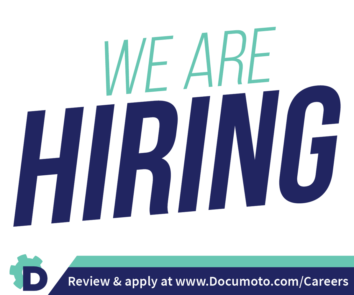 We are looking for a #CustomerSuccessManager to fulfill a diverse set of roles, including Implementation #ProjectManager, #TechSupport, and #BusinessAnalyst. If this sounds like you, apply today! #hiring documoto.com/careers/
