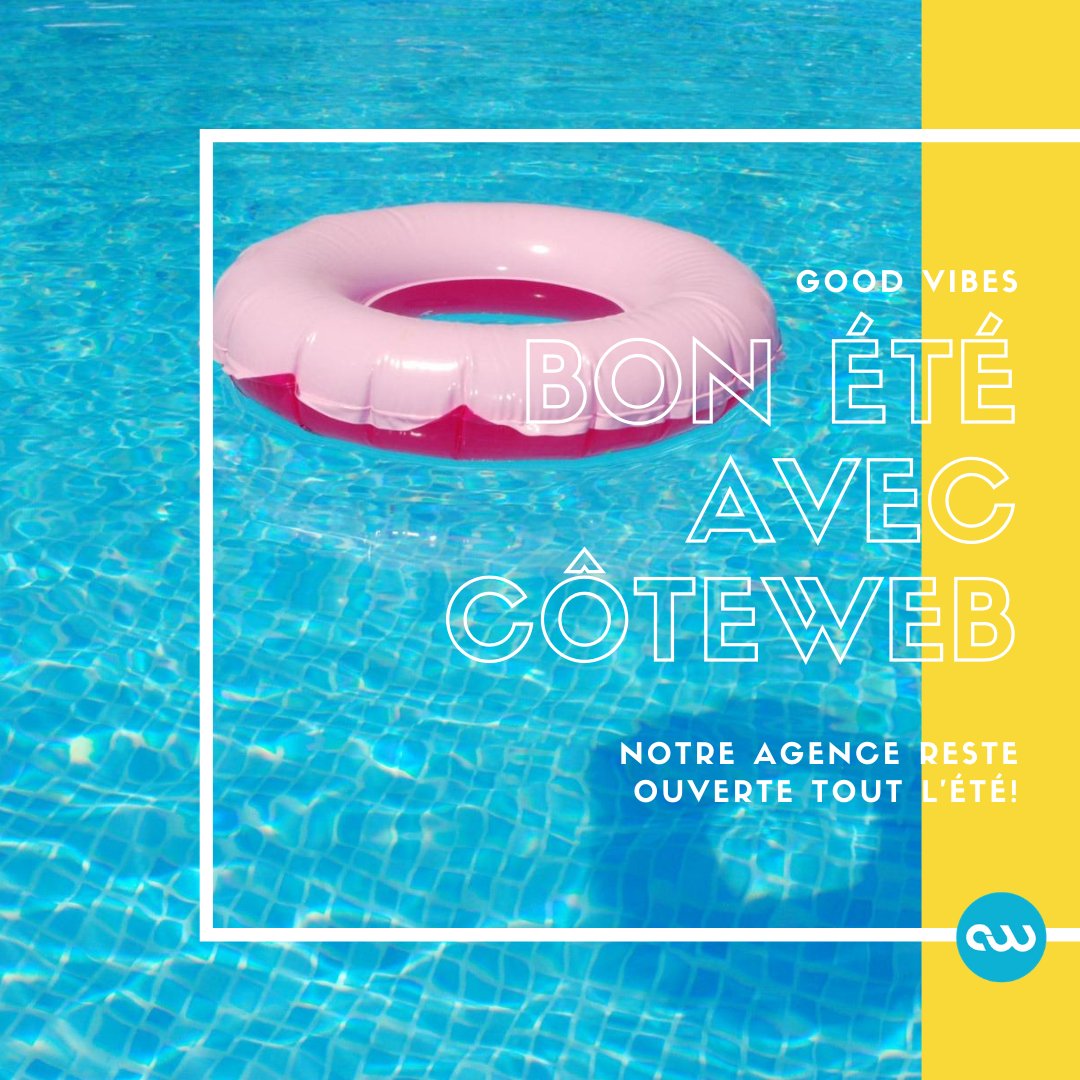 coteweb's tweet photo. Envie d'un #siteweb 💻comme d'une envie de #glace🍦?
Vous rêvez d'avoir des contacts les pieds en éventail ?☀️😎
Nous restons ouvert tout l'été pour répondre à vos #projets de #communication #digitale 💦 Passez un bon été avec @coteweb !
#com #web #bonnesvacances #coteweb2020 https://t.co/nGtTiAj5zM