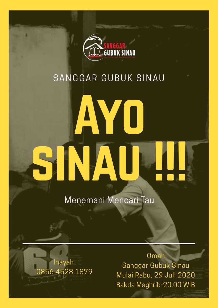 SGSOfficial_'s tweet photo. Memulai kembali.
Ayo Sinau!!! 

#sanggargubuksinau #gubuksinaunggalang  #diaryofgubuksinau #restart https://t.co/og6j2ujVil