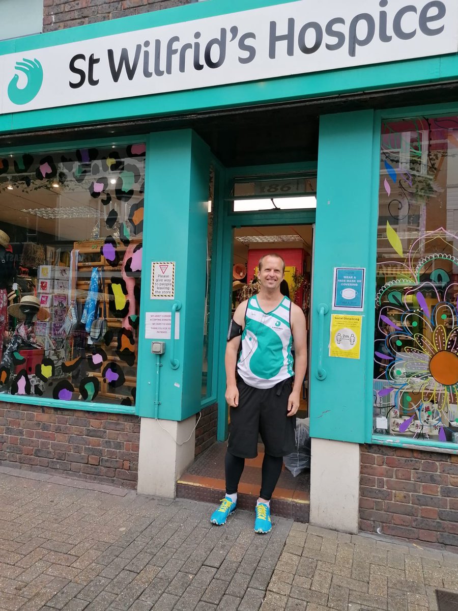 stwilfridstweet's tweet photo. A huge well done to Matthew Parker, who ran from our newly refurbished community shop in Terminus Road, Eastbourne, to our community shop in Seaford on Saturday, in two hours and seven minutes! 👏

Thank you for your brilliant effort in supporting the hospice, Matthew. https://t.co/LCQbagnpE5