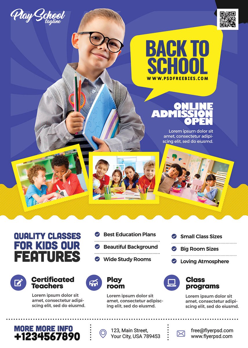 Free School Kids Admission Open Flyer PSD Template
Download Here >> flyerpsd.com/downloads/scho…

#freepsd #psd #photoshop #freedesign #graphicdesign #print #school #psdtemplate #flyerpsd #freeflyer