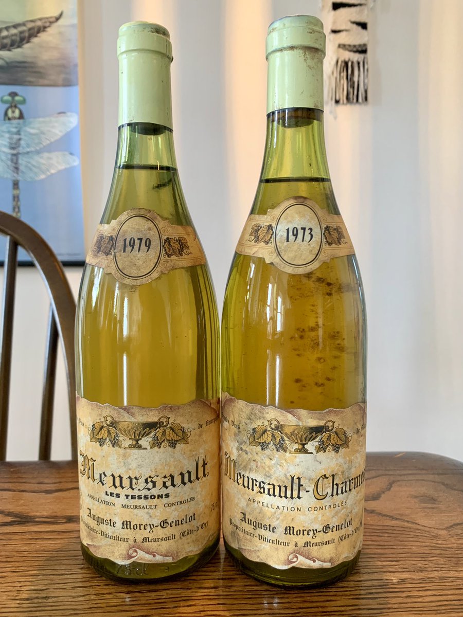 egan_wine's tweet photo. A couple of interesting bottles arrived at my doorstep today. Will be the oldest Morey #Mersault I’ll have tried to date. Should be fun! https://t.co/DkFDCeTzip