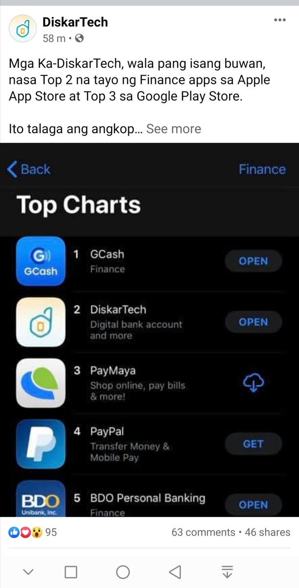 Wala pang isang buwan nakikipag tagisan na si DISKARTECH sa dalawang kilalang App sa Pinas! 😍😇 Bongga naman 👌🥰

CONGRATULATIONS! ❤️❤️❤️

Sa mga wala pang account kay Diskartech. Ask me how ✅
#LEGIT
#NEWAPP
#UNLIKITAAN
#DISKARTECHbyRCBC