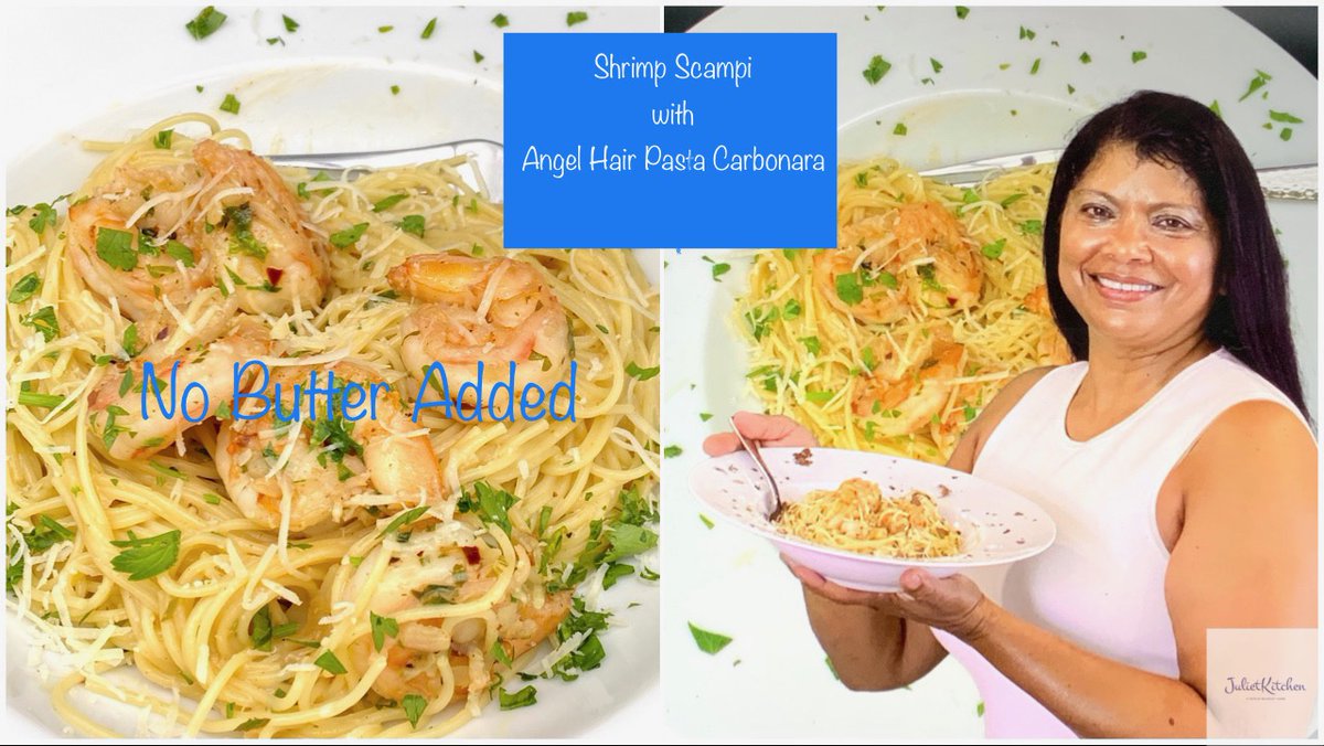 KitchenJuliet's tweet image. #shrimpscampi #angelhairpastacarbonara #nobutter 
Learn how to make shrimp scampi without butter. The pasta carbonara gives this classic dish the creamy texture. Subscribe for more flavorful recipes.
youtube.com/watch?v=Mdgno8…