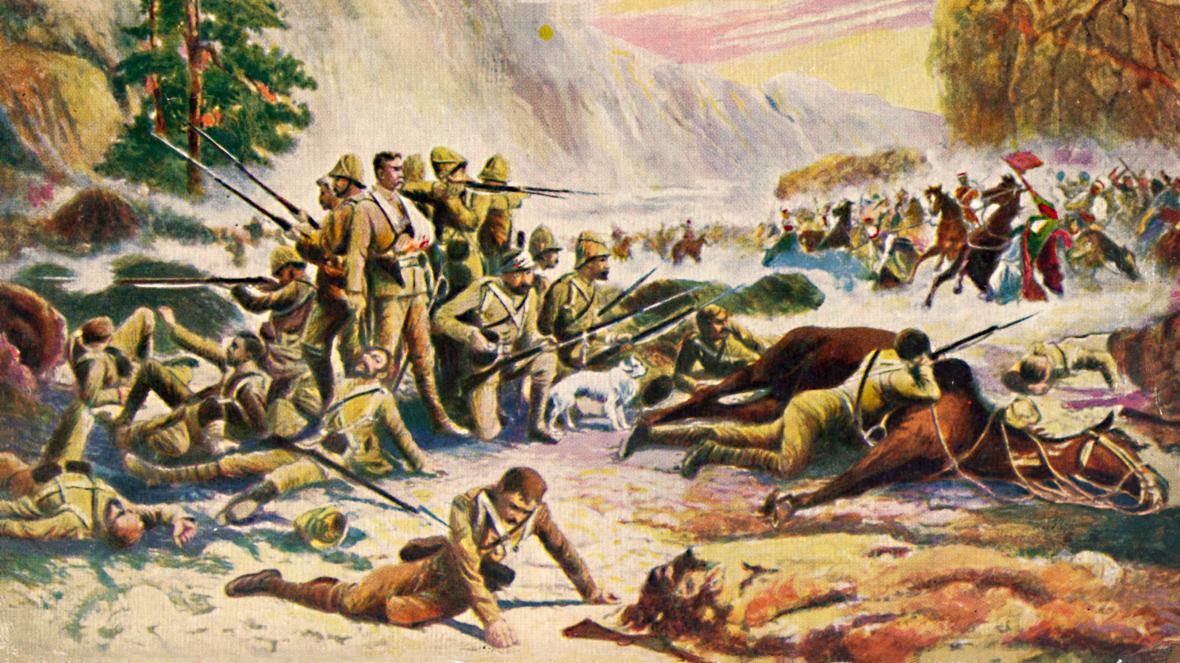 "They began to open fire, battery after battery...This bombardment continued & by noon mass of  #Afghan cavalry in loose open order had moved round to threaten our left flank, while crowds of white-robed Ghazis advanced on our right from the direction of Maiwand."  #BattleofMaiwand