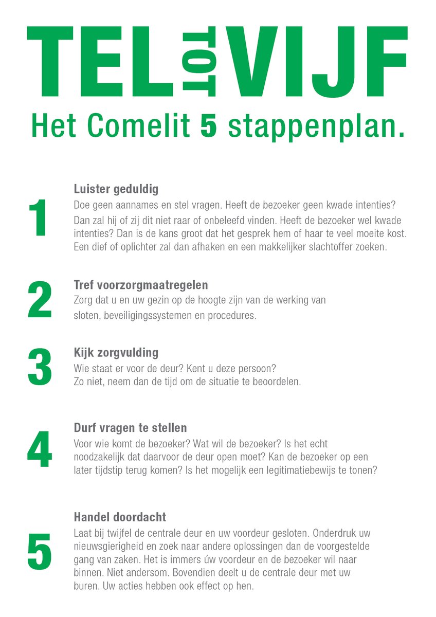 ComelitNL's tweet photo. @M_Sepers Niet helemaal een tegeltje, maar wel veel wijsheid ;P! Dit is de basis voor het waarborgen van de veiligheid in en rondom de woning. Wij als leverancier van onder andere deurintercom blijven dit herhalen, veiligheid boven alles ! #smoezenkaart #babbeltruc #teltot5 #comelit https://t.co/f0qYv9udpB