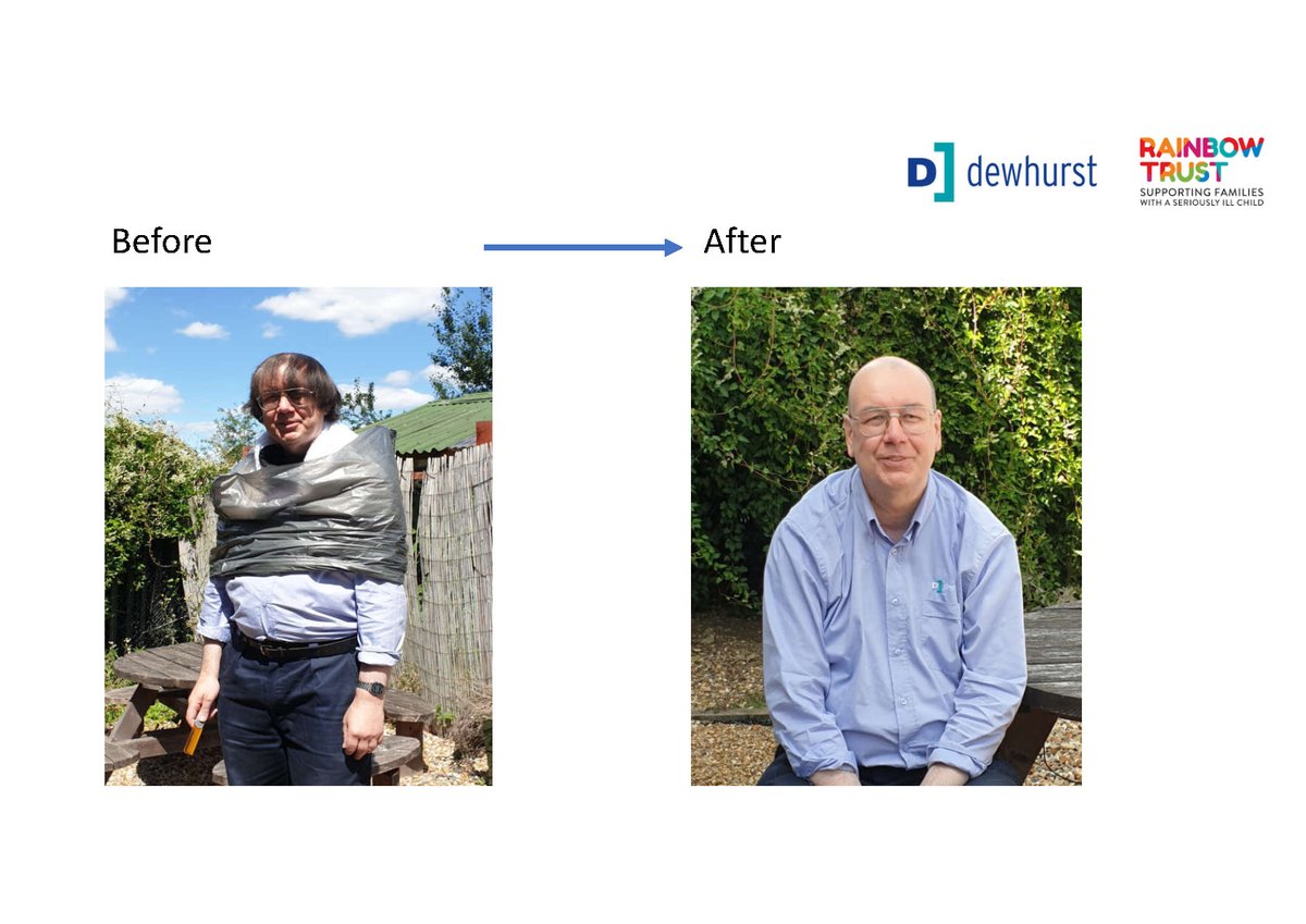 DewhurstLifts's tweet photo. Sean Griffin, outbound logisitics, agreed to 'Brave the shave' at the hands of colleague, Scott Newman. The endeavour has raised Β£240 for the @RainbowTrustCC - Great work Sean! #lockdownlid #charityshave https://t.co/iBScvVKn0D