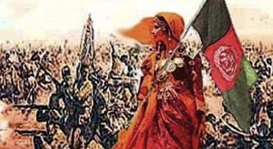 As troops pushed against Afghans, a teenager named Malalai joined battle. She was there to bring water to soldiers but then  #MalalaiofMawaind held flag (painting is modern Afg flag) & said an encouraging landay for Afghans to fight back. She was killed, Afghan army continued...